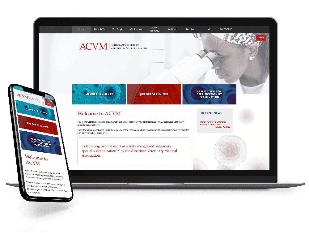 Veterinary Association website example
