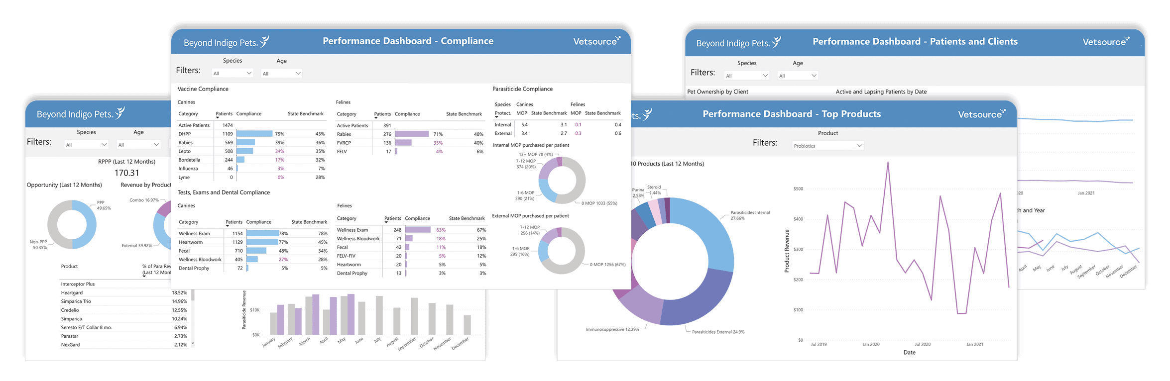 Beyond Indigo Pets Practice Performance Dashboard